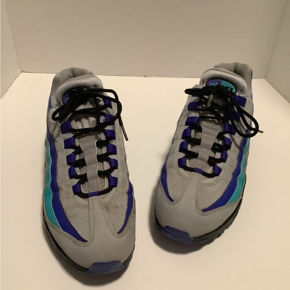 Nike Air Max 95 aqua wolf Og grey/black indigo burst mens US 8 low top tennis